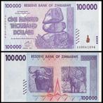 Zimbabwe 2008, biljetten van Miljoen, Biljoen,Triljoen (UNC), Setje, Zimbabwe, Verzenden