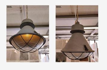 Industriële hanglampen, hangend aan kettin& touw, Enlèvement, Comme neuf