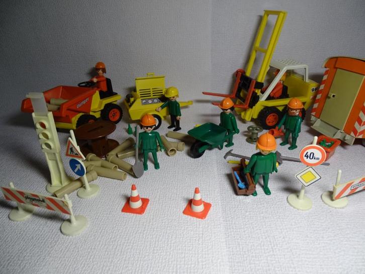 Playmobil wegenwerken, Kinderen en Baby's, Speelgoed | Playmobil, Gebruikt, Complete set, Ophalen of Verzenden