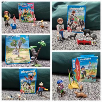 Playmobil dierenset 4758 5376 5212 5214 6654 disponible aux enchères