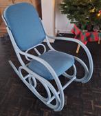 Schommelstoel type thonet, Huis en Inrichting, Ophalen, Hout, Gebruikt, Blauw