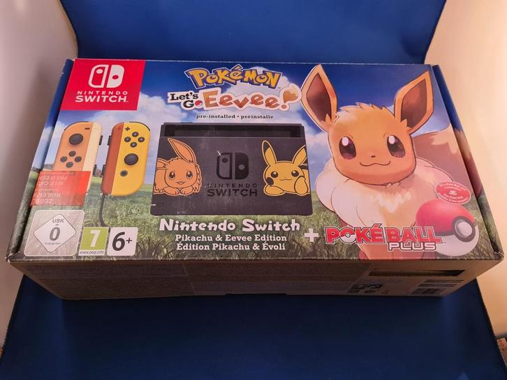 Nintendo Switch Console Pokémon Let's Go Eevee, Hobby en Vrije tijd, Verzamelkaartspellen | Pokémon, Gebruikt, Verzenden