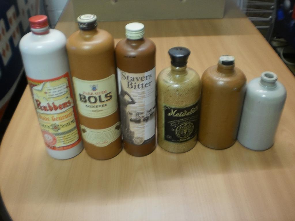 Stenen flessen, kruiken 6 stuks, Antiquités & Art, Antiquités | Céramique & Poterie, Enlèvement ou Envoi