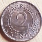 MAURITIUS : 2 CENTS 1959 Br.UNC KM 32, Postzegels en Munten, Munten | Afrika, Losse munt, Overige landen, Verzenden