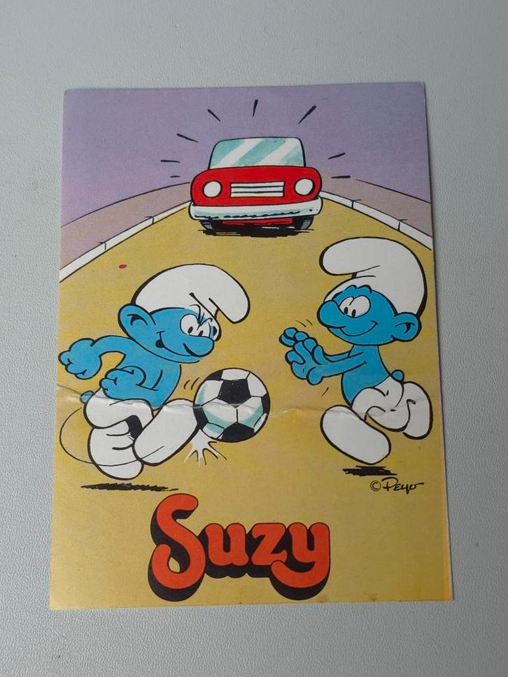Autocollant Schtroumpf Suzy no 7, Verzamelen, Smurfen, Zo goed als nieuw, Overige typen, Overige Smurfen, Verzenden