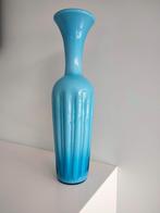 1960s 70s vintage vaas glas Italiaans ?, Huis en Inrichting, Glas, Gebruikt, Ophalen of Verzenden