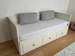 Lit banquette Hemnes IKEA, Huis en Inrichting, Slaapkamer | Slaapbanken, Ophalen, Gebruikt, Wit, Tweepersoons