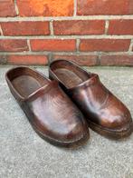 Lederen klompen met houten zolen, schoenmaat 41, Enlèvement