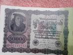 Bankbiljet 50.000 Mark Duitsland 1922 nieuw, Postzegels en Munten, Ophalen of Verzenden, Duitsland, Los biljet