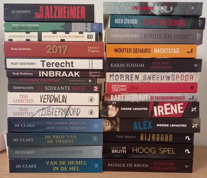Thrillers - diverse auteurs € 3 of € 4 per boek, Boeken, Thrillers, Gelezen, België, Ophalen