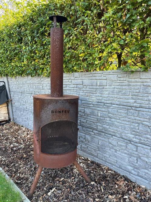 Bonfeu Bonton terraskachel cortenstaal 50cm, Tuin en Terras, Tuinhaarden, Zo goed als nieuw, Ophalen