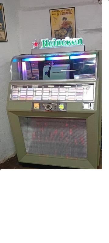 Zeldzame Jukebox Seeburg met zichtbaar mechanisme Vinyl 33 r beschikbaar voor biedingen