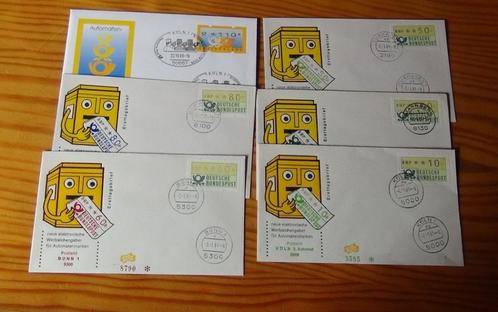 Set FDC Duitse automatenzegels, Postzegels en Munten, Postzegels | Europa | Duitsland, Gestempeld, 1990 tot heden, Ophalen of Verzenden