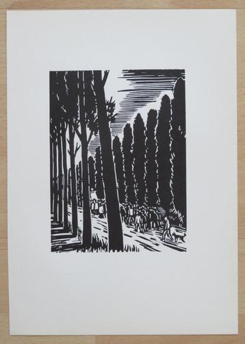 Houtsnede Frans Masereel: Bedevaart  beschikbaar voor biedingen