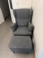 Fauteuil met poef, Huis en Inrichting, Fauteuils, Ophalen, Zo goed als nieuw