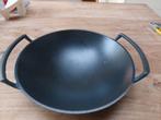 Le creuset wok 28 cm gietijzer, Enlèvement ou Envoi, Comme neuf, Wok