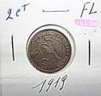 Monnaie Belgique 2 centimes 1919 VL, Verzenden, Metaal, Losse munt