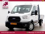 Ford Transit 350 2.0 TDCI 130pk L3H1 D.C. Trend Open Laadbak, Auto's, Bestelwagens en Lichte vracht, Wit, Bedrijf, Ford, Onderhoudsboekje