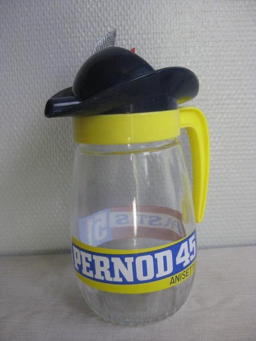 Retro waterkan van Pernod 45 en Pastis 51., Verzamelen, Glas en Drinkglazen, Zo goed als nieuw, Waterglas, Ophalen of Verzenden