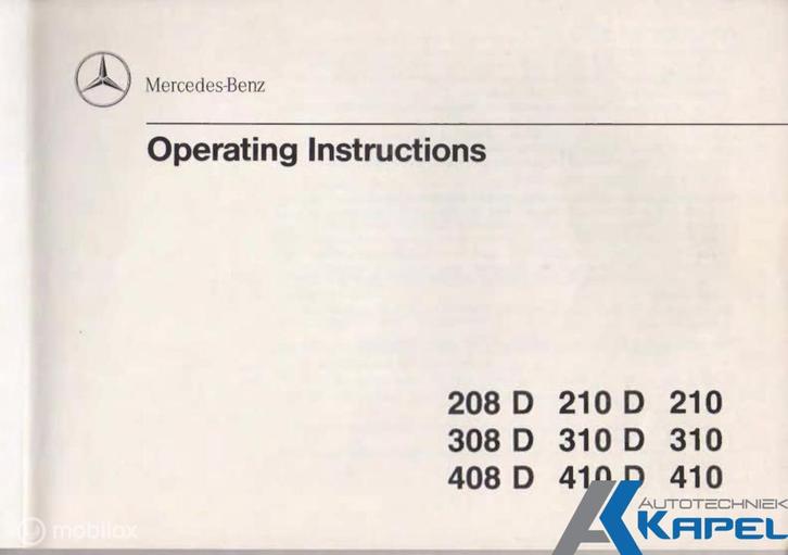 Mercedes M102 motor handleiding Online PDF handboek, Auto diversen, Handleidingen en Instructieboekjes, Verzenden