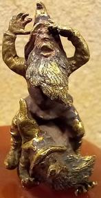 ANCIEN PETIT BRONZE DE VIENNE:2 LUTINS JOUANT A SAUTE MOUTON, Antiquités & Art, Antiquités | Bronze & Cuivre, Bronze, Enlèvement ou Envoi