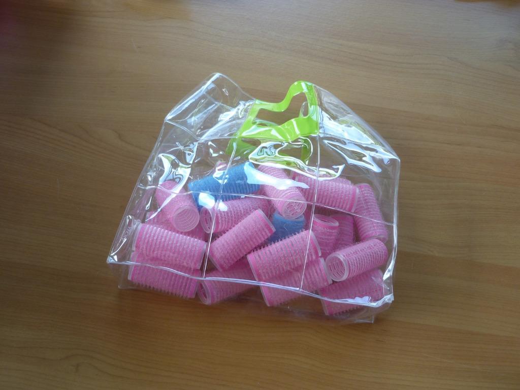 Lot van roze en blauwe velcro klittenband krulspelden, Ophalen of Verzenden