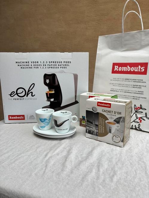 Koffiemachine Rombouts Espresso Oh ZWART (Nieuw), Elektronische apparatuur, Koffiezetapparaten, Nieuw, Koffiepads en cups, Espresso apparaat