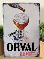 Metalen reclamebord Orval, Verzamelen, Ophalen of Verzenden