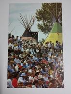 Een print over Canadese mensen met indianen tenten land Cana, Ophalen