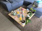 Salontafel van Travertin natuursteen (Crème/Beige), Huis en Inrichting, Tafels | Salontafels, Ophalen, Overige materialen, Gebruikt