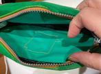 Groene pennenzak, geodriehoek 26cm, passer met toebehoren, Ophalen, Gebruikt