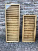 Dunne Vitrinekasten voor schaalmodellen, miniaturen,…, Verzamelen, Ophalen, Gebruikt