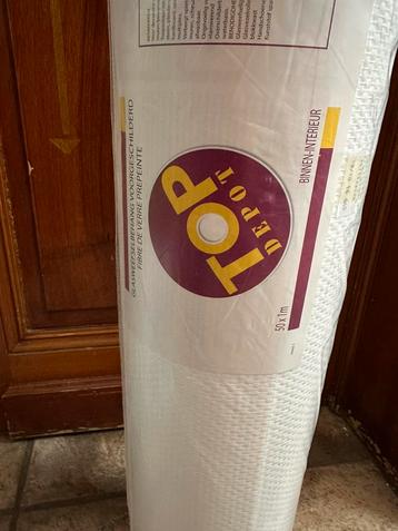 Rouleau de fibre de verre Top 50m, Enlèvement ou Envoi, 25 à 50 m²