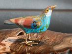 Oiseau laiton cloisonnée émaillée chinois vintage., Antiquités & Art, Antiquités | Bronze & Cuivre