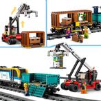 Lego trein 60336: 2 goederenwagons + verreiker (Nieuw!!!), Ensemble complet, Lego, Enlèvement ou Envoi, Neuf