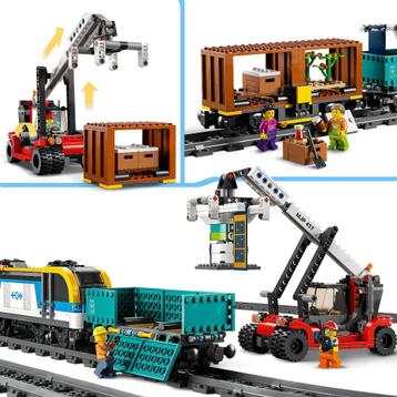 Lego trein 60336: 2 goederenwagons + verreiker (Nieuw!!!)