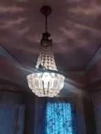 Vintage kristallen kroonluchter, Huis en Inrichting, Lampen | Kroonluchters, Ophalen, Zo goed als nieuw