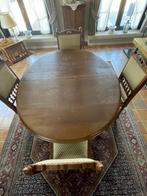 Antieke ronde tafel met 4 stoelen, Antiek en Kunst, Ophalen