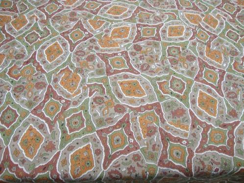 1.40m/1.45m Diolen beige en bruine tinten, Hobby en Vrije tijd, Stoffen en Lappen, Polyester, 120 cm of meer, 30 tot 200 cm, Beige