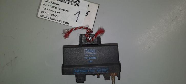 VOORGLOEI RELAIS Citroën Xantia (X1 / 2) (73104902), Auto-onderdelen, Elektronica en Kabels, Citroën, Gebruikt