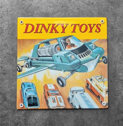 Dinky toys emaille reclame bordje retro cadeau verzamel kado, Collections, Marques & Objets publicitaires, Comme neuf, Panneau publicitaire