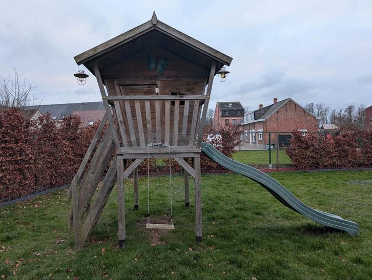 Speeltoren Prestige-Garden Birdy Premium, Kinderen en Baby's, Speelgoed | Buiten | Speelhuisjes, Gebruikt, Hout, Ophalen