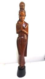 Thaïs beeld Handgesneden houten H 65, Antiek en Kunst, Kunst | Beelden en Houtsnijwerken, Ophalen of Verzenden