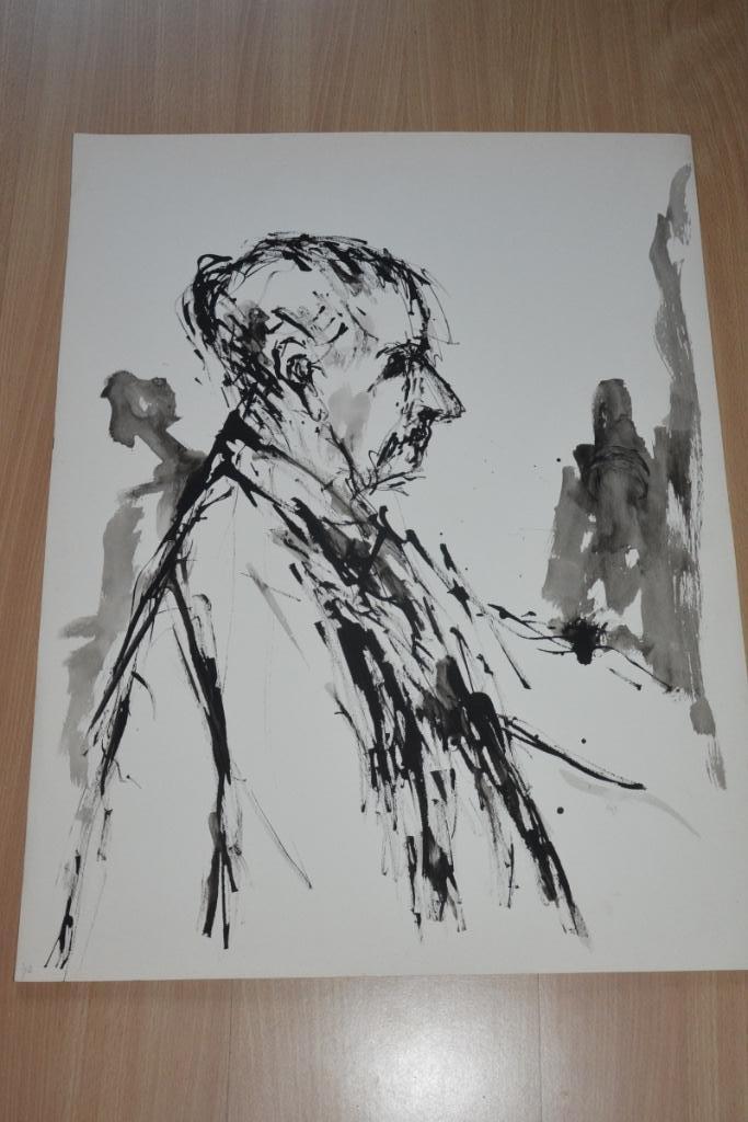 Originele Dolf Jaspers tekening, Antiek en Kunst, Kunst | Schilderijen | Modern, Ophalen