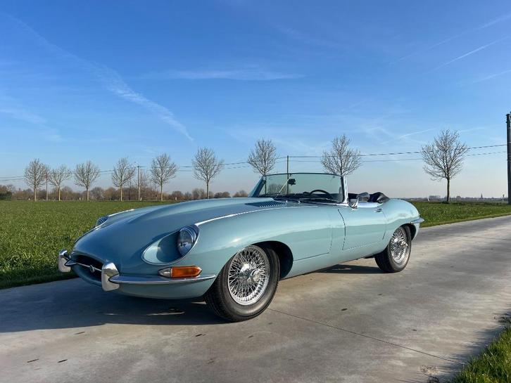 Jaguar E-type series 1.5 1968, Auto's, Jaguar, Bedrijf, Te koop, E-Type, Benzine, Cabriolet, 3 deurs, Handgeschakeld, Blauw, Blauw