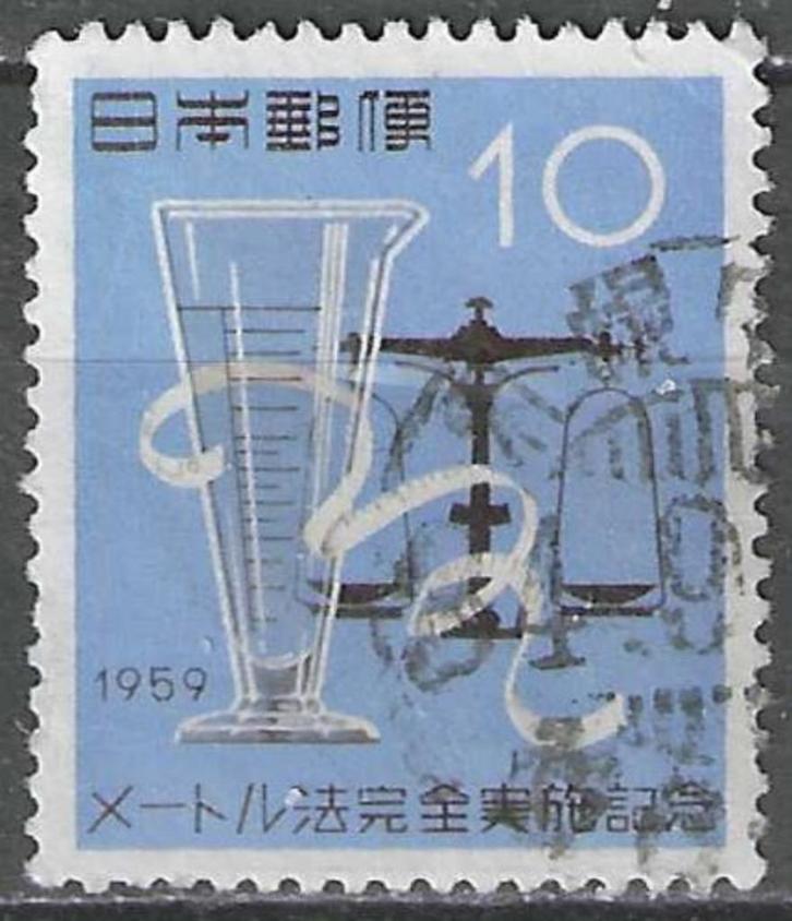 Japan 1959 - Yvert 628 - Metriek stelsel - 10 y. (ST), Postzegels en Munten, Postzegels | Azië, Verzenden