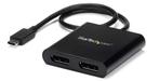 StarTechcom Hub Splitter USB-C vers 2x DisplayPort, Ophalen of Verzenden, Zo goed als nieuw, Overige kabels, Minder dan 2 meter