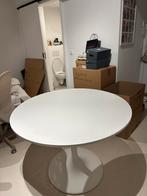 Witte ronde eettafel ikea, Huis en Inrichting, Tafels | Eettafels, Ophalen, Kunststof, 50 tot 100 cm, 100 tot 150 cm