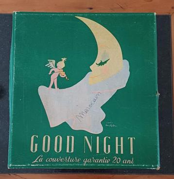 2 Vintage Good Night kartonnen dozen, vierkant 44/29 cm
