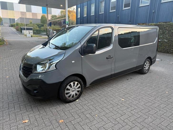 RENAULT TRAFIC 1.6 TDCI 2018 187000KM DUBBELE CABINE EURO6B, Auto's, Bestelwagens en Lichte vracht, Particulier, ABS, Airbags